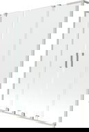 Mexen Velar L Duo 2-panel sliding shower screen 160 x 150 cm, transparent, brushed nickel - 896-160-003-02-97