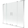 Mexen Velar L Duo 2-wing sliding bath screen 170 x 150 cm, transparent, chrome - 896-170-003-02-01