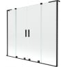 Mexen Velar L Duo 2-panel sliding bath screen 170 x 150 cm, transparent, black - 896-170-003-02-70
