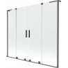 Mexen Velar L Duo 2-panel sliding bathtub screen 170 x 150 cm, transparent, gun metal - 896-170-003-02-95