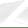 Mexen Velar L Duo 2-wing Sliding Bath Screen 200 x 150 cm, Transparent, White - 896-200-003-02-20