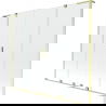 Mexen Velar L Duo Bathtub Screen, 2-panel Sliding 200 x 150 cm, Transparent, Brushed Gold - 896-200-003-02-55