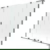 Mexen Velar L Duo 2-panel Sliding Bathtub Screen 200 x 150 cm, Transparent, Gun Metal - 896-200-003-02-95