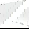 Mexen Velar L Duo 2-panel shower screen, sliding 200 x 150 cm, transparent, brushed nickel - 896-200-003-02-97