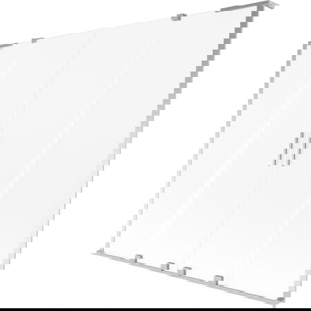 Mexen Velar L Duo 2-panel sliding bathtub screen 200 x 150 cm, frost, chrome - 896-200-003-32-01