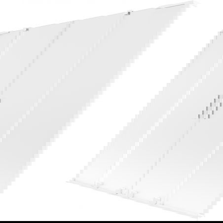 Mexen Velar L Duo bathtub screen, 2-panel sliding 200 x 150 cm, frosted, white - 896-200-003-32-20