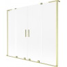 Mexen Velar L Duo 2-panel sliding bathtub screen 200 x 150 cm, frost, brushed gold - 896-200-003-32-55