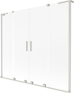 Mexen Velar L Duo 2-panel sliding bath screen 200 x 150 cm, frost, brushed nickel - 896-200-003-32-97