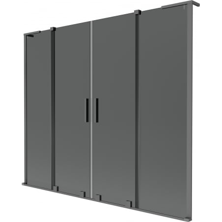 Mexen Velar L Duo Shower Screen 2-Panel Sliding 170 x 150 cm, Graphite, Gun Metal - 896-170-003-42-95