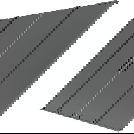 Mexen Velar L Duo Bathtub Screen 2-panel Sliding 200 x 150 cm, Graphite, Gun Metal - 896-200-003-42-95