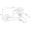 Mexen Fabia bathtub faucet, chrome - 746530-00