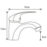 Mexen Fabia DF72 bath set, chrome - 746503DF72-00