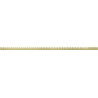 Mexen Line-B drip edge strip for glass 120 cm left, brushed gold - 185504120L