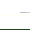 Mexen Line-B draining strip for glass 180 cm left, brushed gold - 185504180L