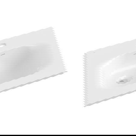 Mexen Vela Built-in Countertop Sink 46 x 46.5 cm, Glossy White - 25234500