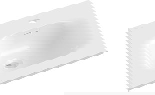 Mexen Vela recessed countertop washbasin 46 x 46.5 cm, white gloss - 25234500