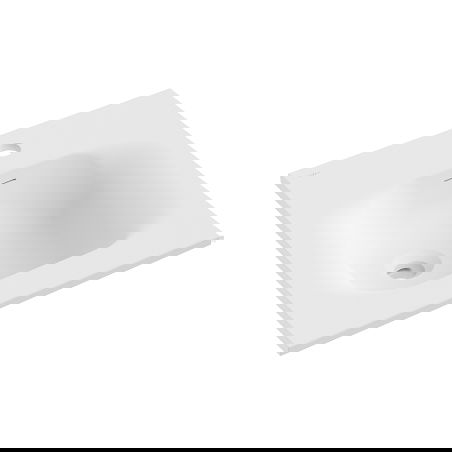 Mexen Vela countertop washbasin 46 x 46.5 cm, matte white - 25234501