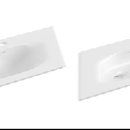 Mexen Vela countertop washbasin 51 x 46.5 cm, glossy white - 25235000