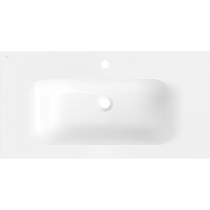 Mexen Vela inset washbasin 91 x 46.5 cm, white gloss - 25239000