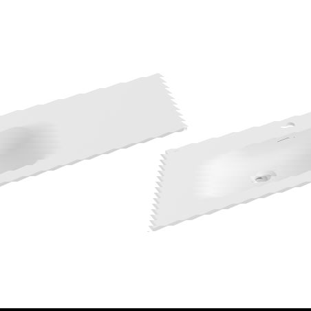 Mexen Vela countertop washbasin left 101 x 46.5 cm, white matte - 25231001L