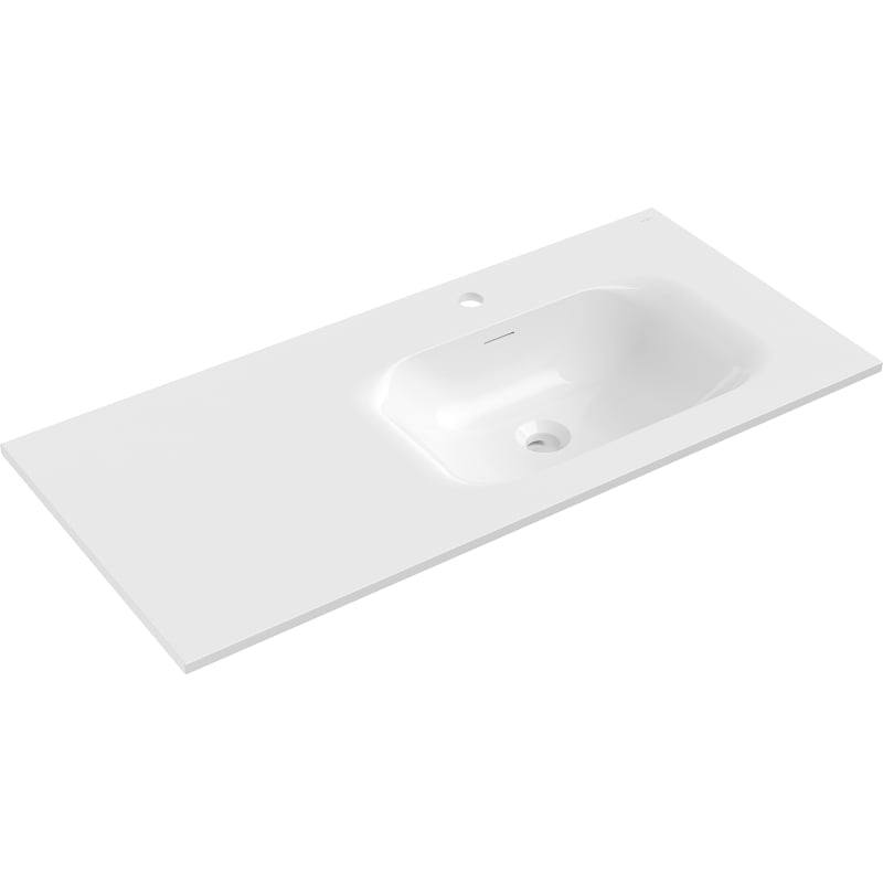 Mexen Vela countertop basin right 101 x 46.5 cm, white matte - 25231001P