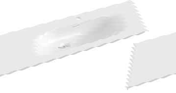 Mexen Vela countertop basin right 101 x 46.5 cm, white matte - 25231001P