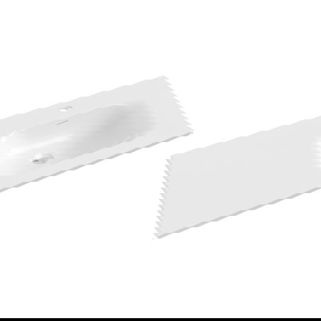 Mexen Vela countertop washbasin right 101 x 46.5 cm, white gloss - 25231000P