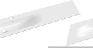 Mexen Vela left inset washbasin 121 x 46.5 cm, white gloss - 25231200L