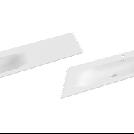 Mexen Vela sink recessed in left countertop 121 x 46.5 cm, white matte - 25231201L