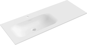 Mexen Vela Countertop Basin Left 121 x 46.5 cm, White Matte - 25231201L