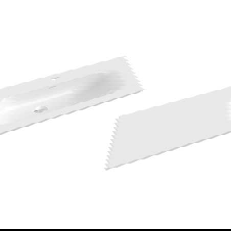 Mexen Vela countertop sink right 121 x 46.5 cm, white gloss - 25231200P