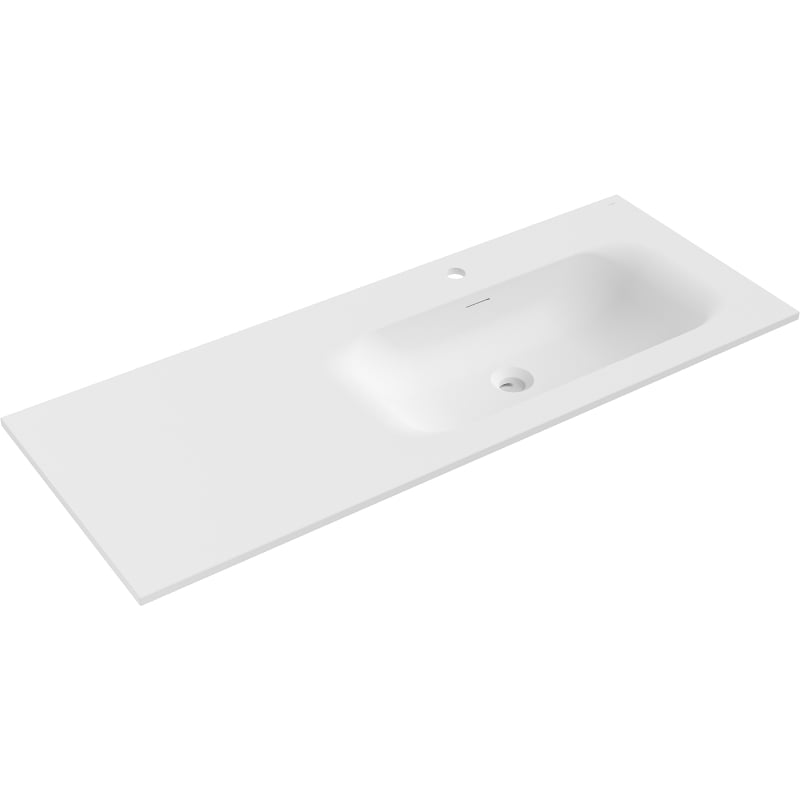 Mexen Vela countertop washbasin right 121 x 46.5 cm, white matte - 25231201P