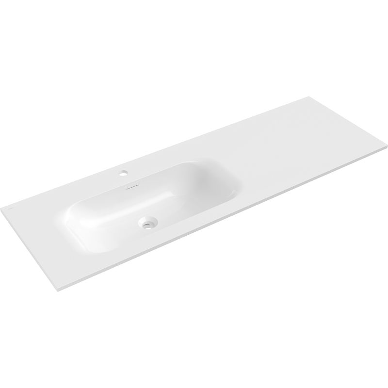 Mexen Vela countertop washbasin left 141 x 46.5 cm, white gloss - 25231400L
