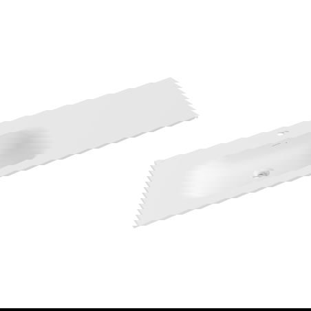 Mexen Vela countertop inset sink left 141 x 46.5 cm, white matte - 25231401L