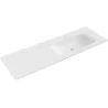 Mexen Vela countertop washbasin right 141 x 46.5 cm, matt white - 25231401P