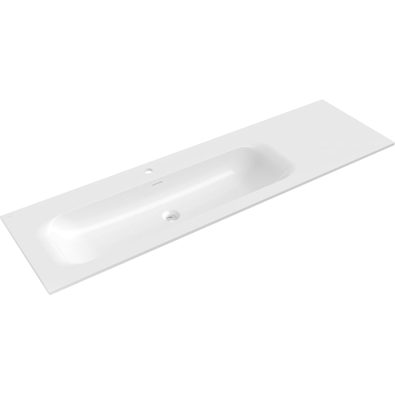 Mexen Vela countertop washbasin left 161 x 46.5 cm, white gloss - 25231600L