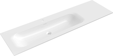 Mexen Vela recessed washbasin left 161 x 46.5 cm, white gloss - 25231600L