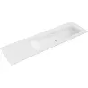 Mexen Vela countertop washbasin right 161 x 46.5 cm, white matte - 25231601P