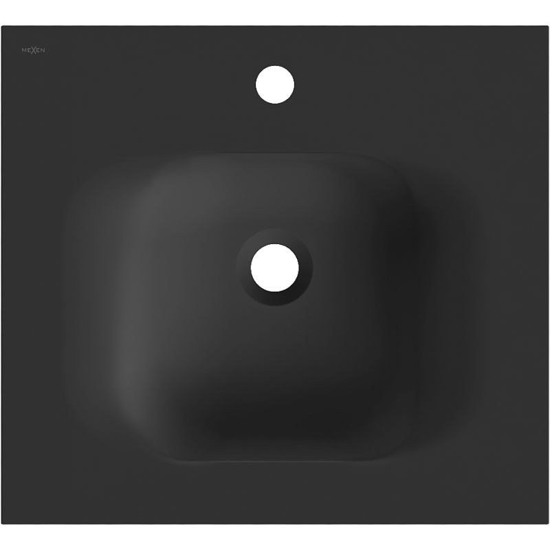 Mexen Vela 46 x 46.5 cm Countertop Washbasin, Matte Black - 25234571