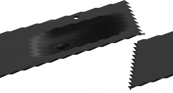 Mexen Vela recessed basin right 101 x 46.5 cm, matte black - 25231071P