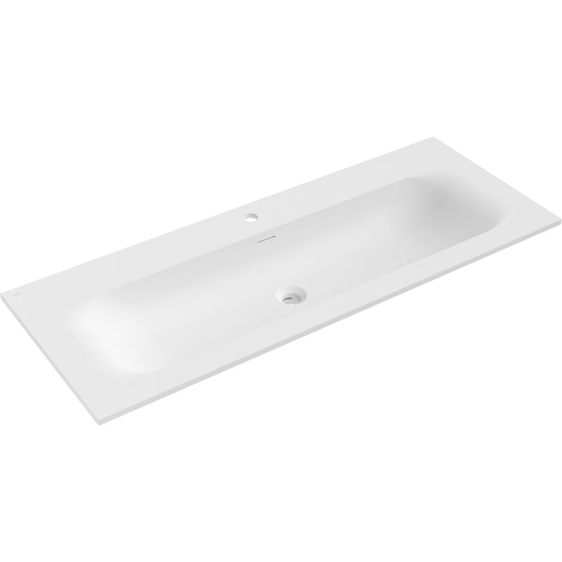 Mexen Vela countertop inset sink 121 x 46.5 cm, matte white - 25231201