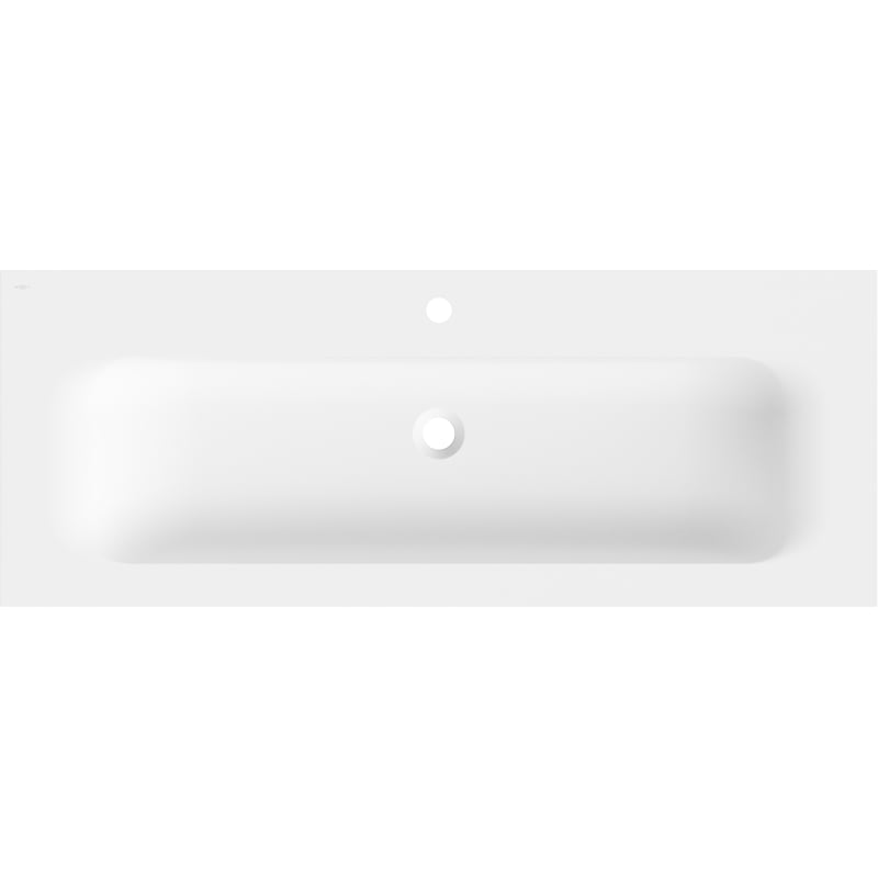 Mexen Vela countertop sink 121 x 46.5 cm, matte white - 25231201