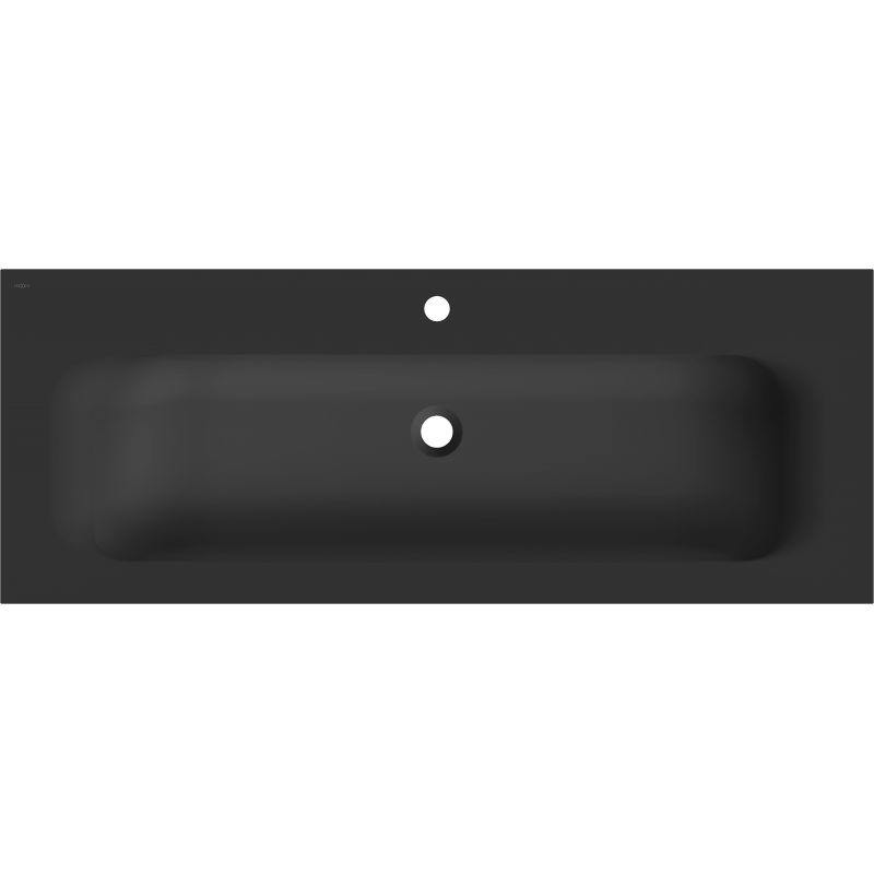 Mexen Vela counter inset washbasin 121 x 46.5 cm, matte black - 25231271