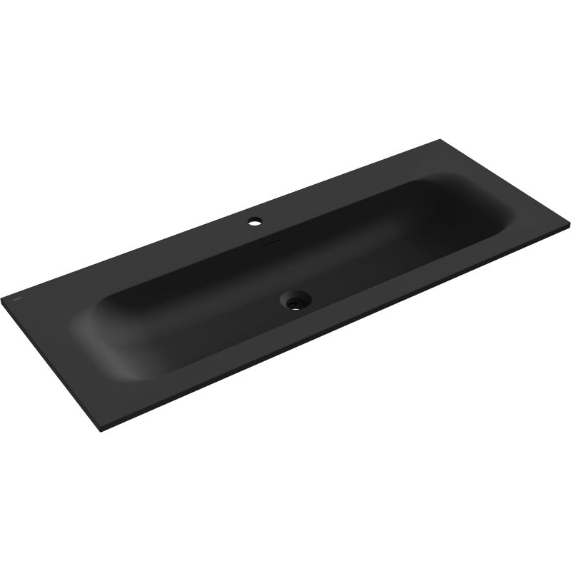 Mexen Vela countertop washbasin 121 x 46.5 cm, matt black - 25231271