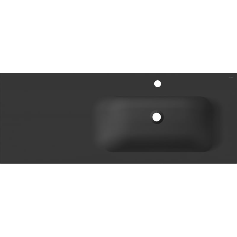 Mexen Vela built-in sink right 121 x 46.5 cm, black matte - 25231271P