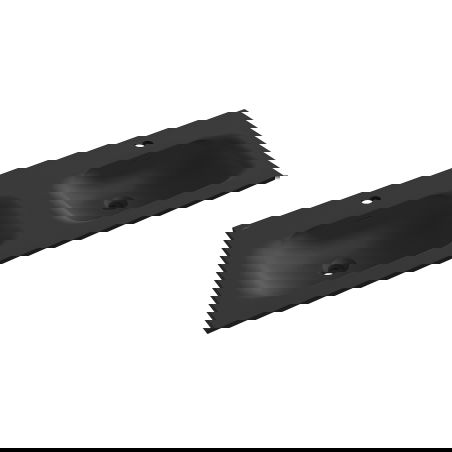Mexen Vela double inset countertop sink 121 x 46.5 cm, matte black - 25231271D