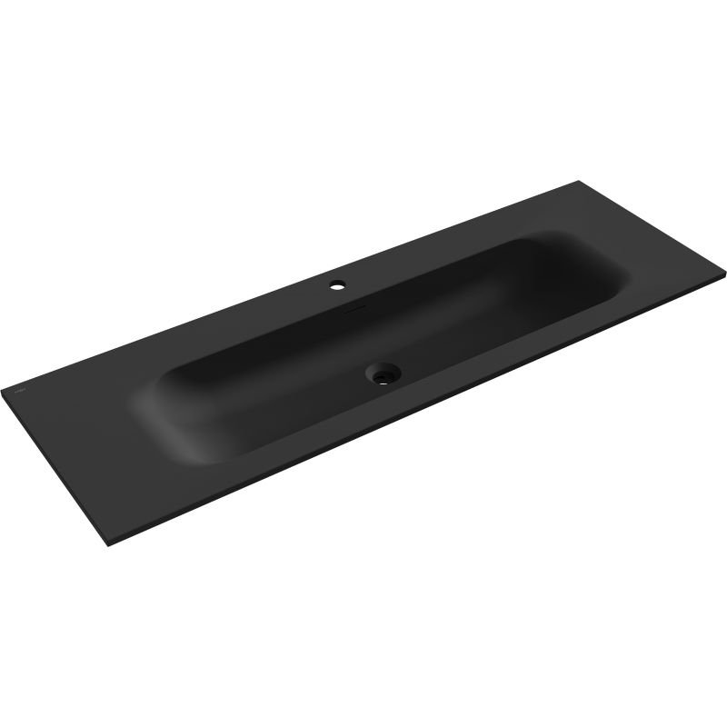 Mexen Vela countertop washbasin 141 x 46.5 cm, matte black - 25231471