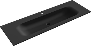 Mexen Vela countertop washbasin 141 x 46.5 cm, matte black - 25231471