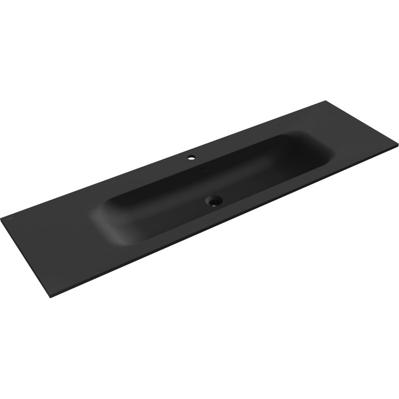 Mexen Vela countertop washbasin 161 x 46.5 cm, matte black - 25231671