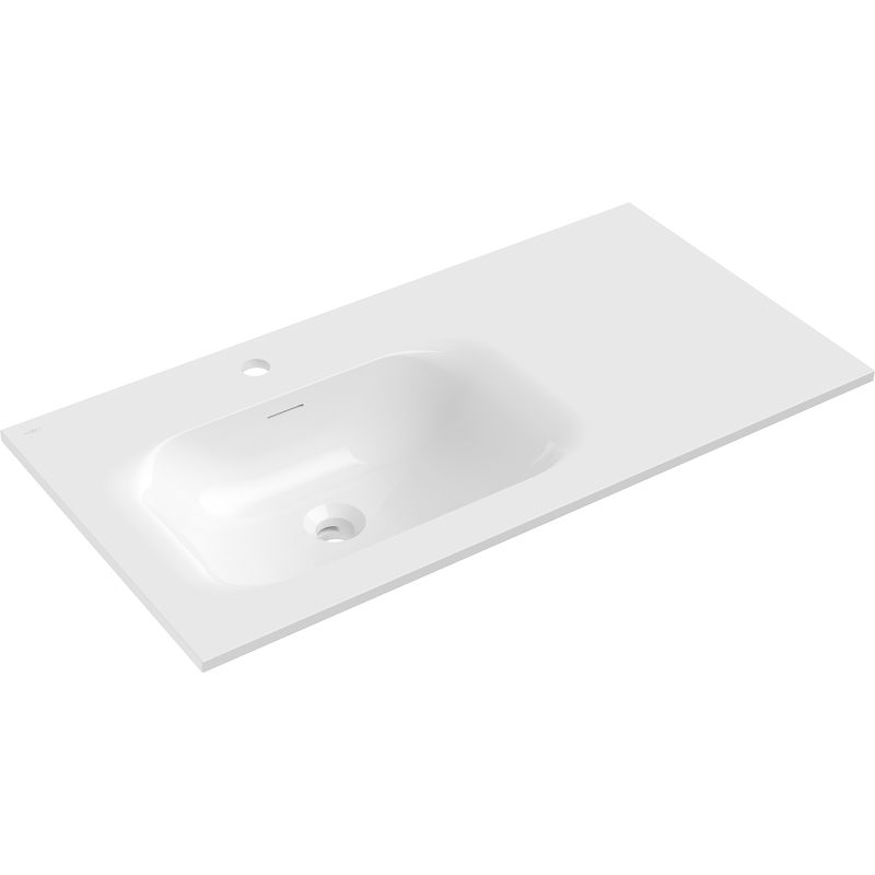 Mexen Vela left countertop washbasin 91 x 46.5 cm, white gloss - 25239000L